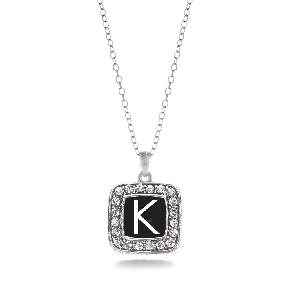 My Initials - Letter K Square Charm