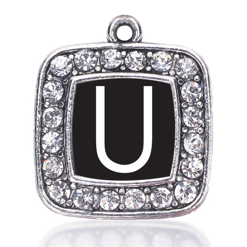 My Initials - Letter U Square Charm