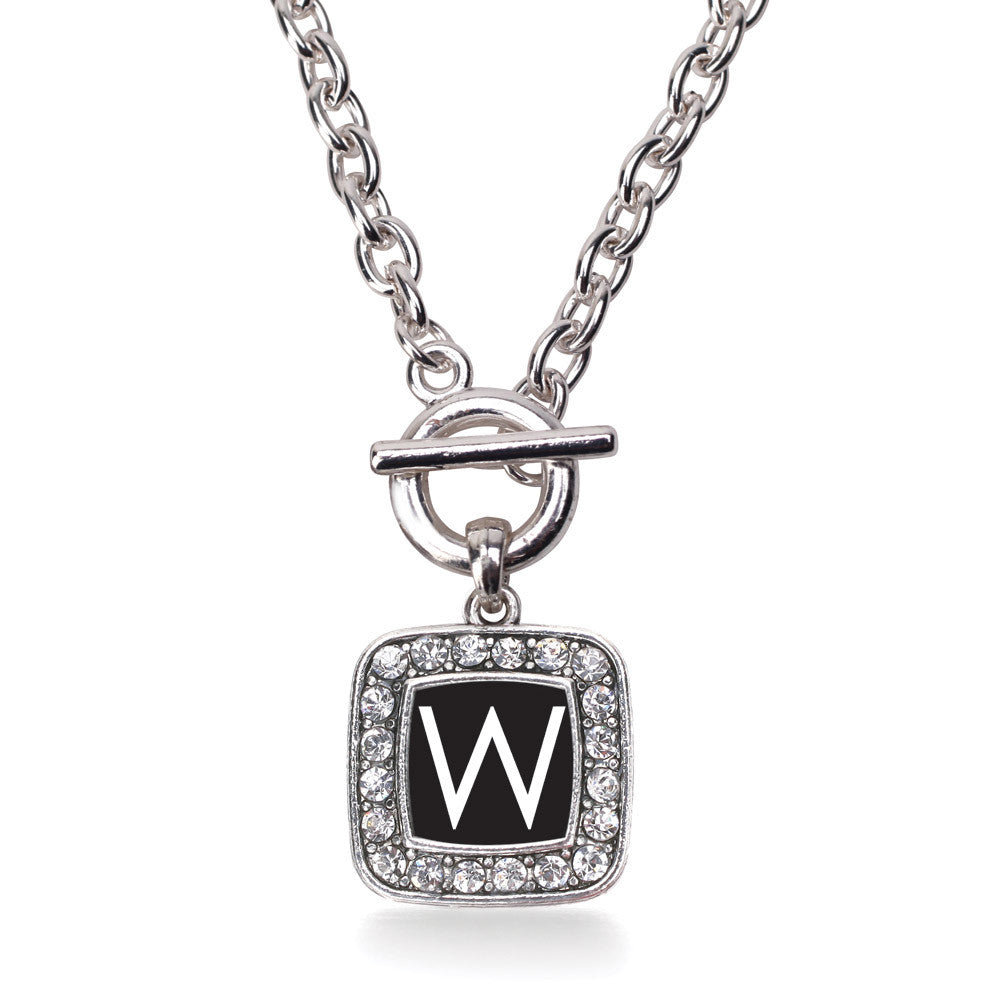 My Initials - Letter W Square Charm