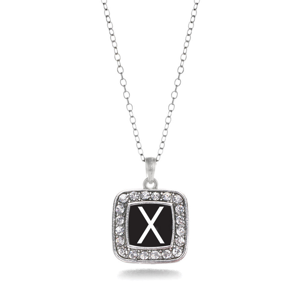 My Initials - Letter X Square Charm
