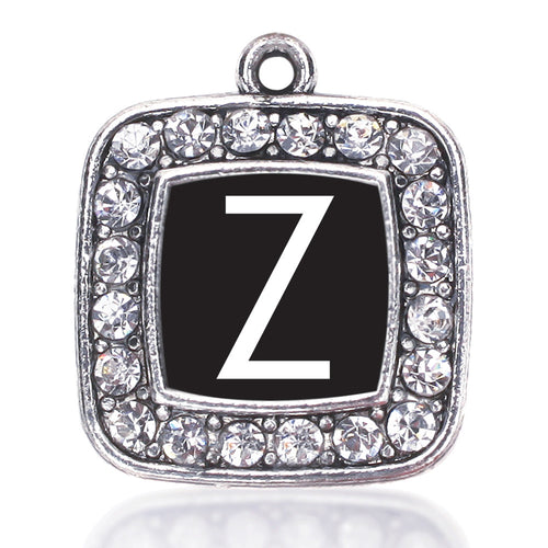 My Initials - Letter Z Square Charm