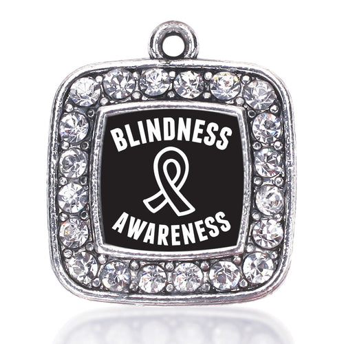 Blindness Awareness Square Charm