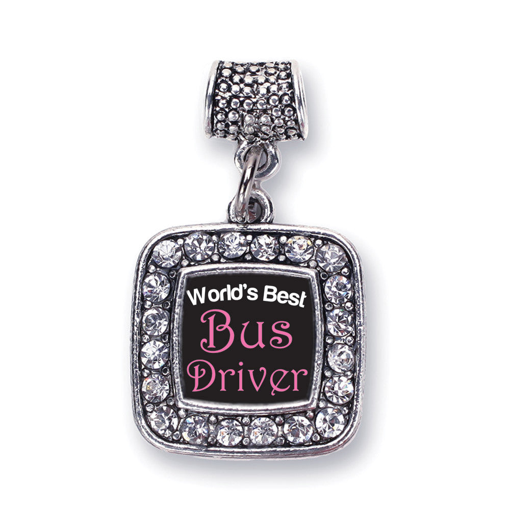 World's Best Bus Driver Square Charm