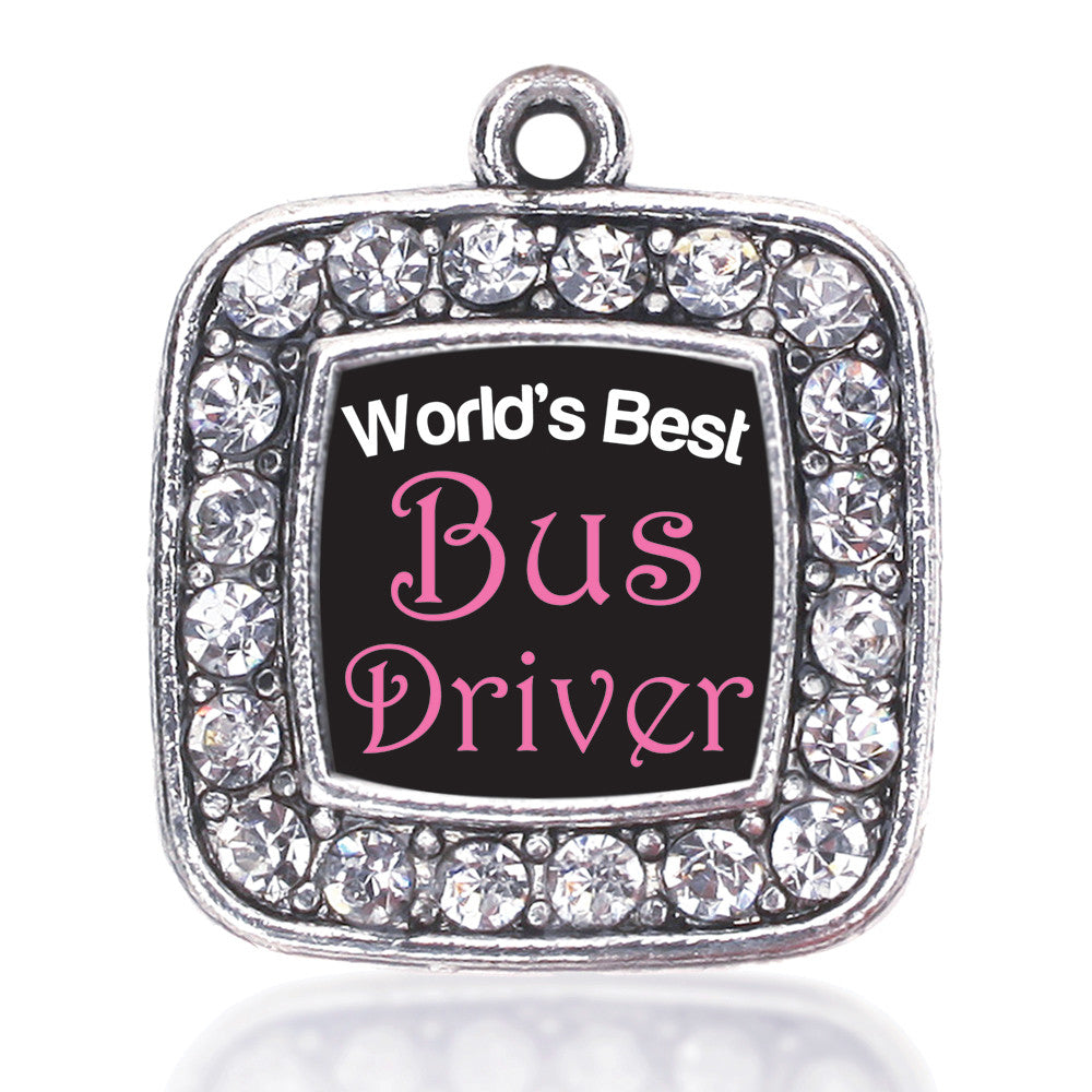 World's Best Bus Driver Square Charm
