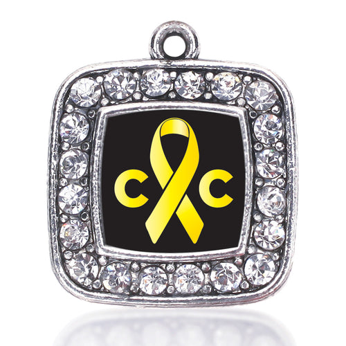 Childhood Cancer Support Square Charm