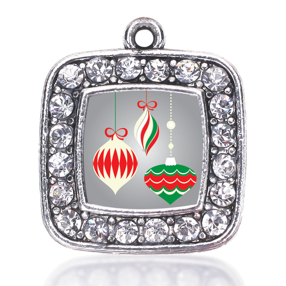 Holiday Ornaments Square Charm