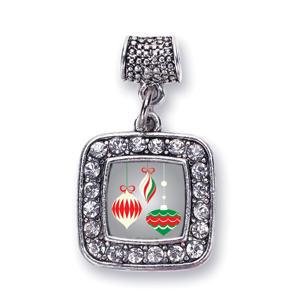 Holiday Ornaments Square Charm