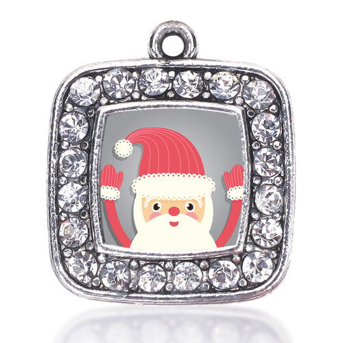 Jolly Santa Square Charm