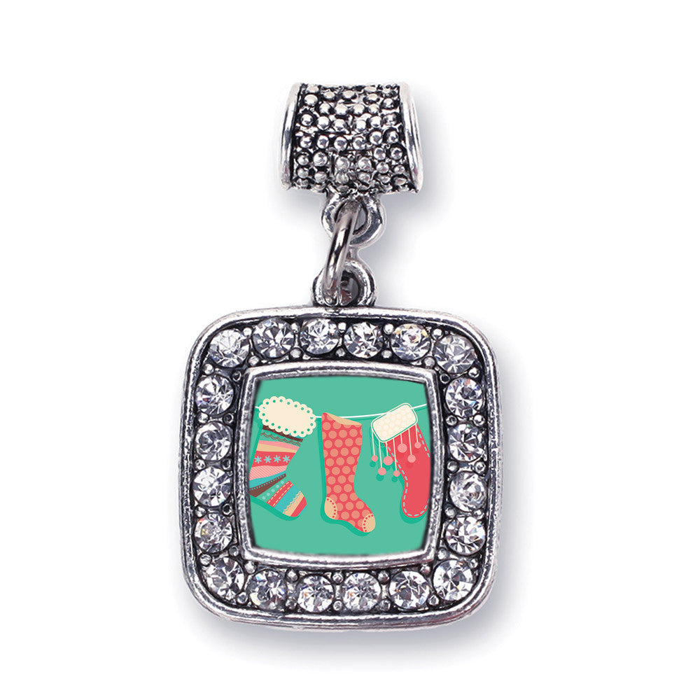 Holiday Stockings Square Charm
