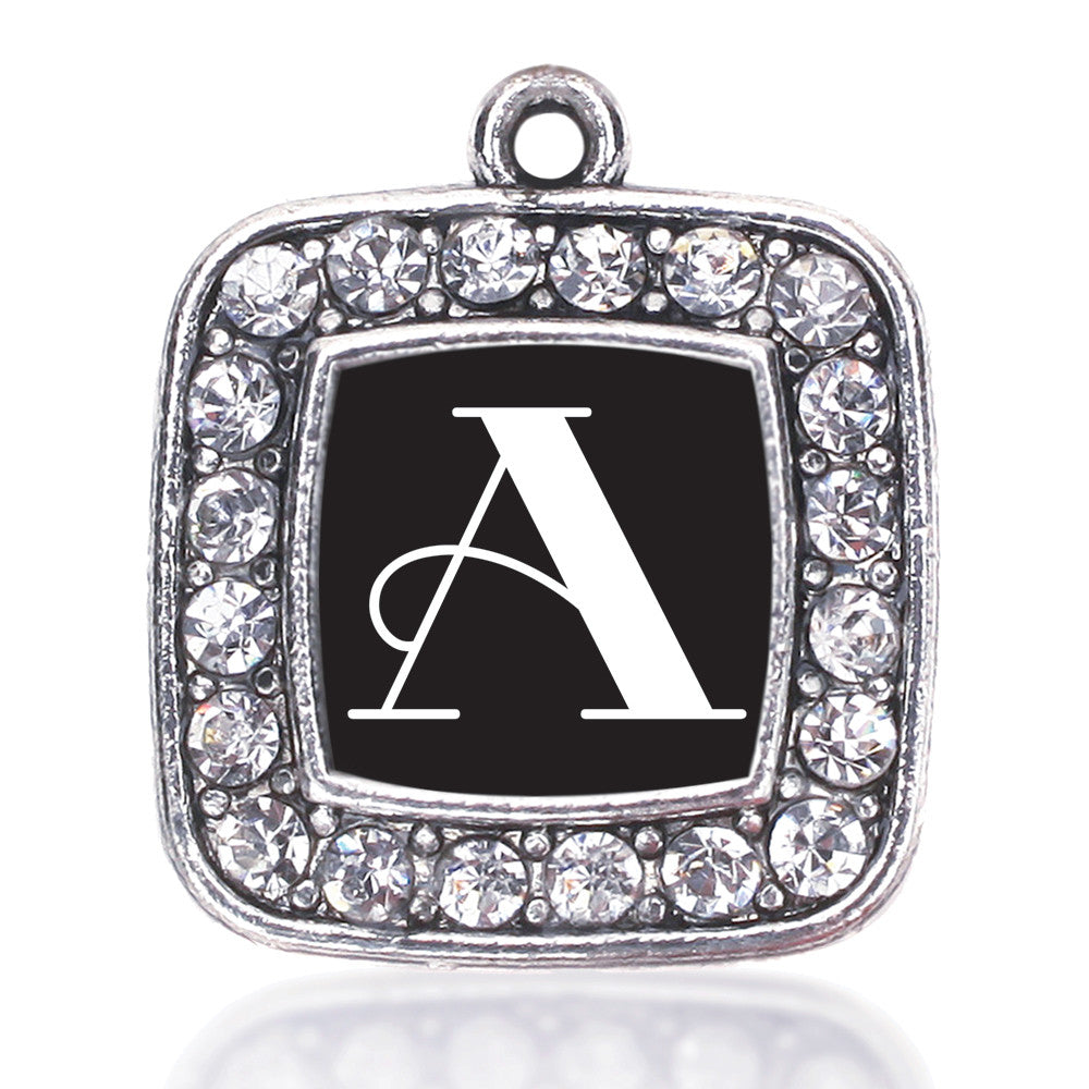 My Vintage Initials - Letter A Square Charm