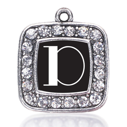 My Vintage Initials - Letter D Square Charm