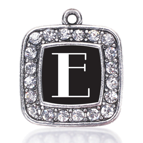 My Vintage Initials - Letter E Square Charm