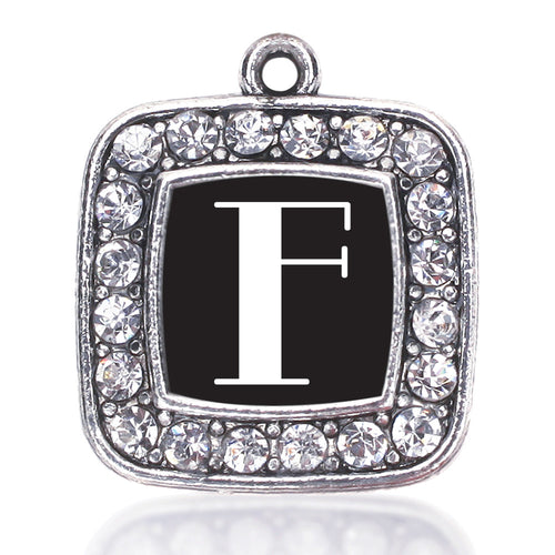 My Vintage Initials - Letter F Square Charm