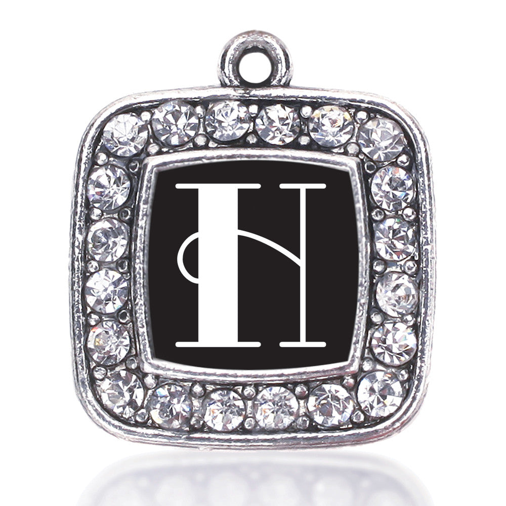 My Vintage Initials - Letter H Square Charm