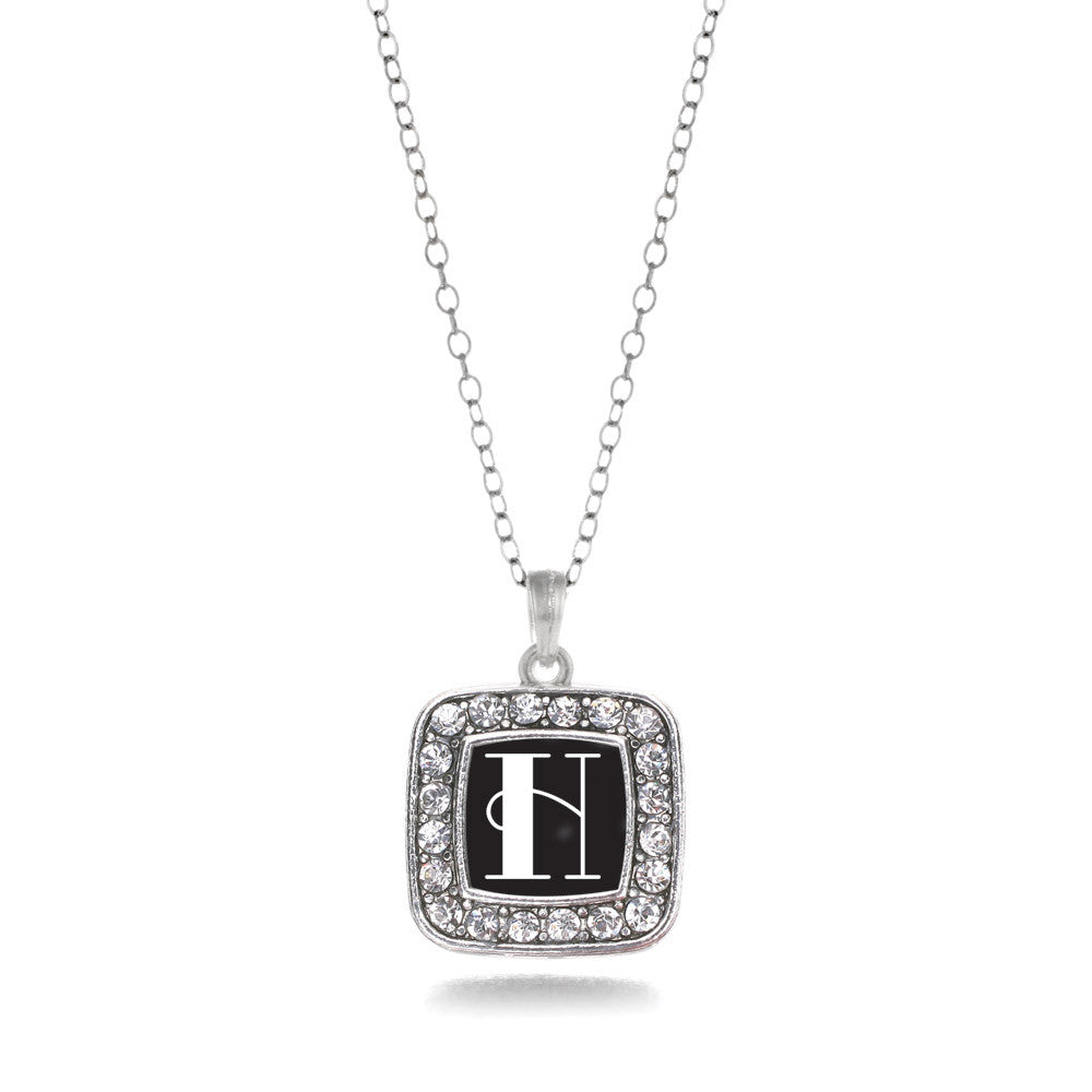 My Vintage Initials - Letter H Square Charm