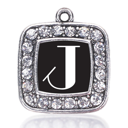 My Vintage Initials - Letter J Square Charm
