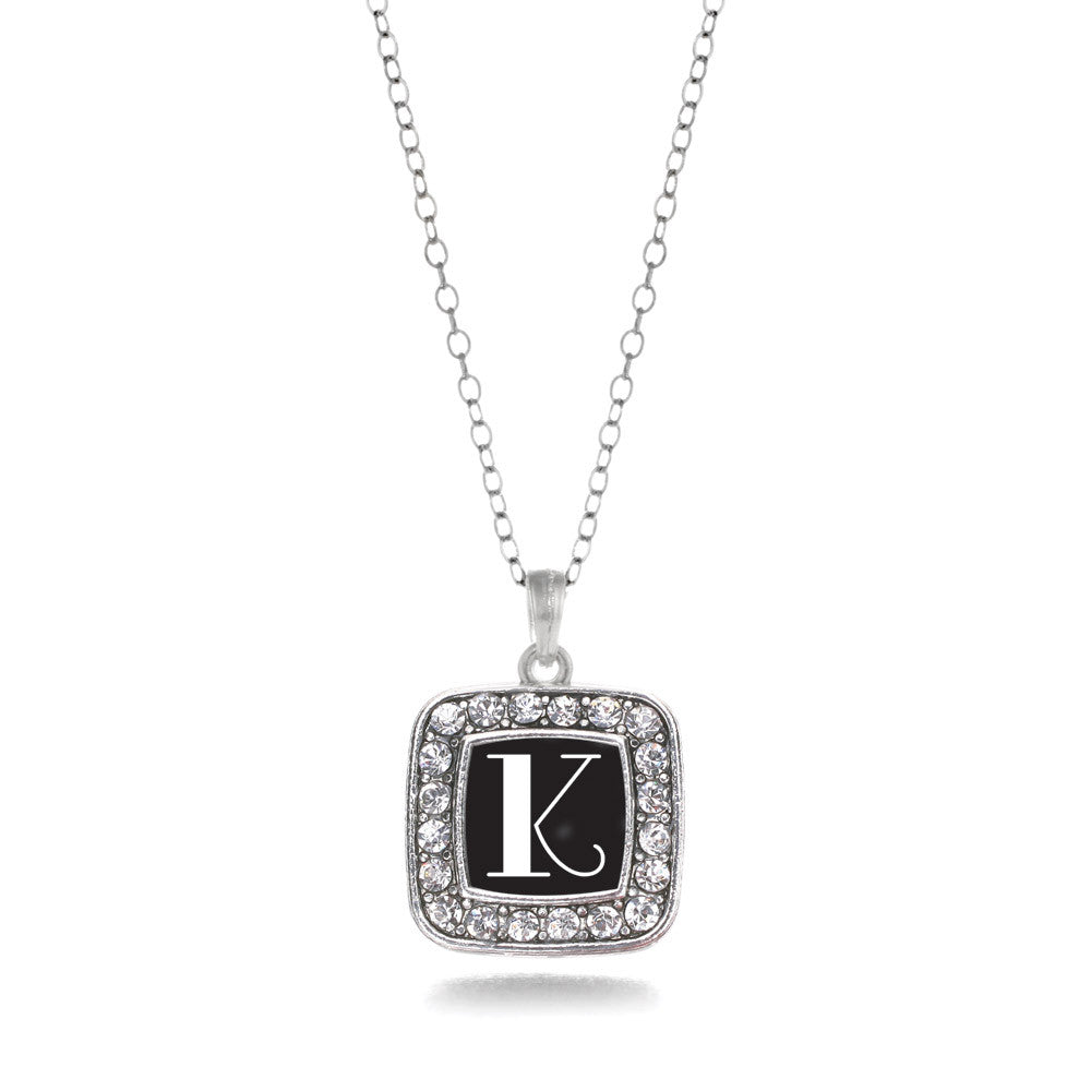 My Vintage Initials - Letter K Square Charm