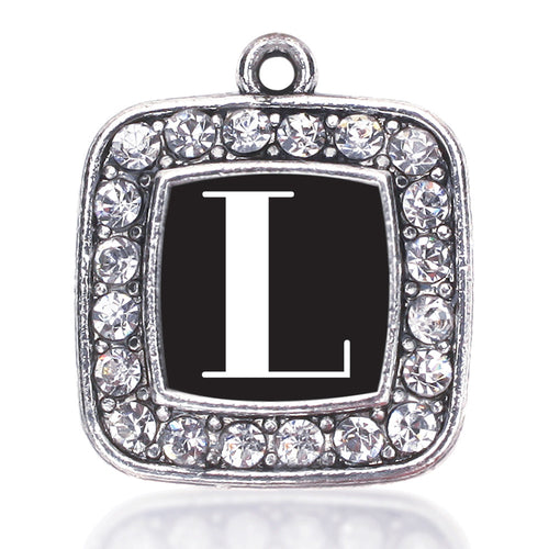 My Vintage Initials - Letter L Square Charm