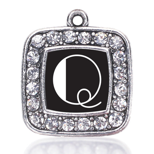My Vintage Initials - Letter Q Square Charm