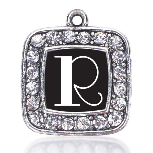 My Vintage Initials - Letter R Square Charm