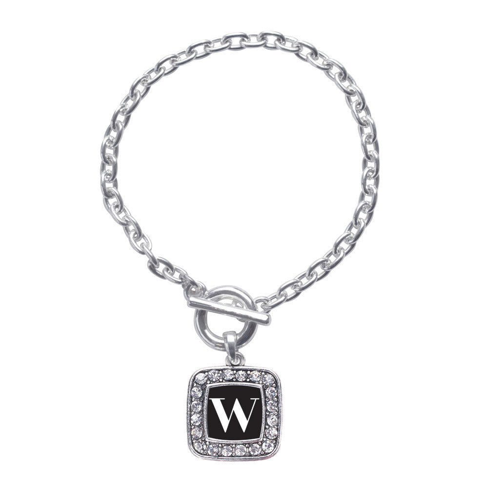 My Vintage Initials - Letter W Square Charm