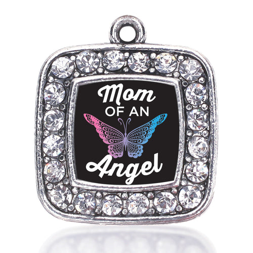 Mom Of An Angel Square Charm