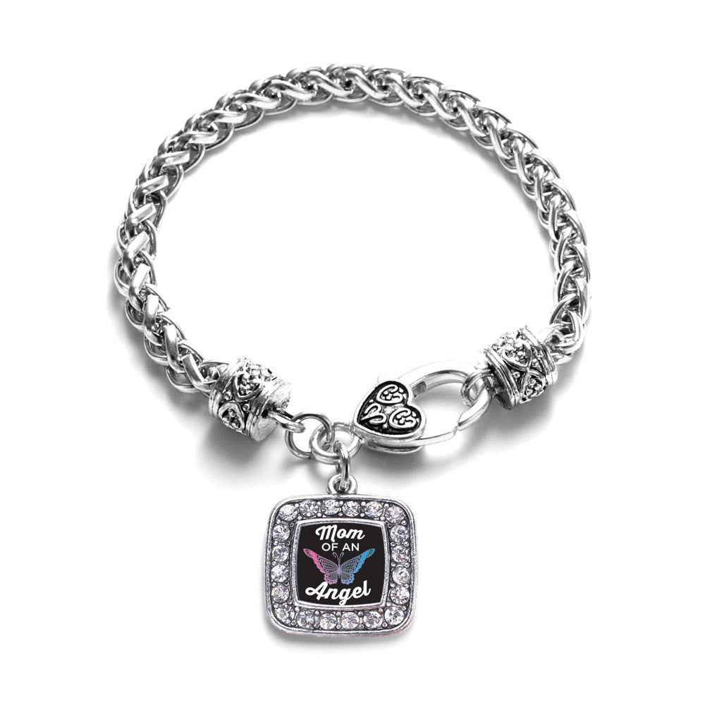 Mom Of An Angel Square Charm