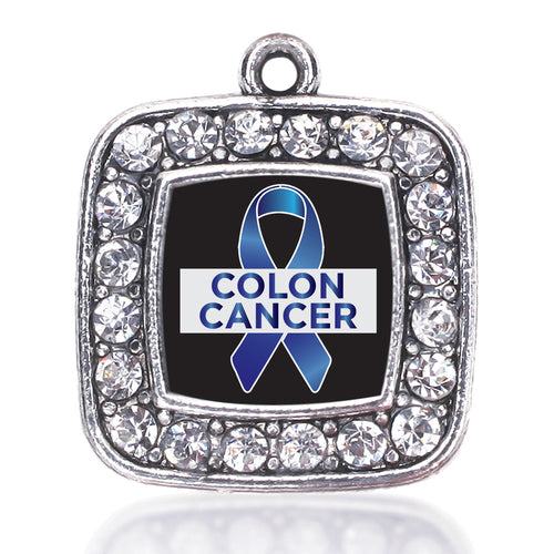 Colon Cancer Support Square Charm