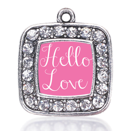 Hello Love Square Charm