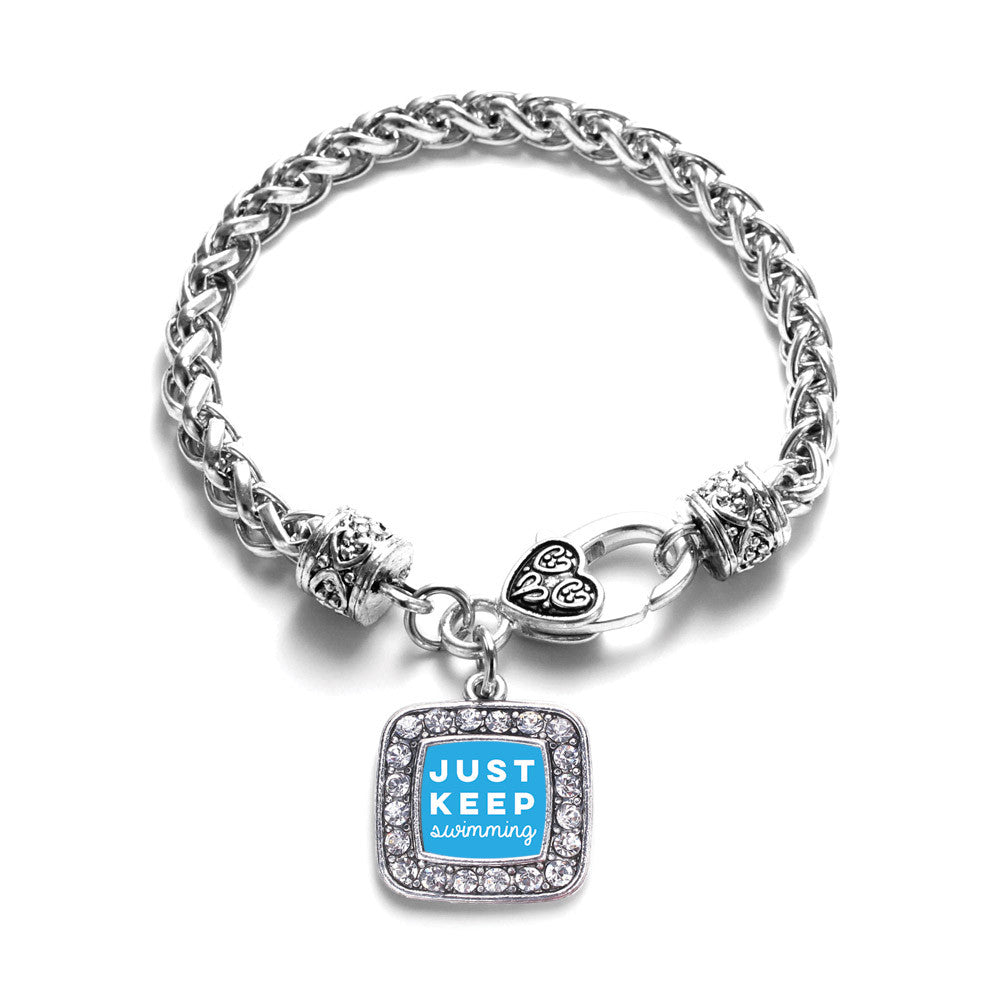 Just Keep Swimming Square Charm