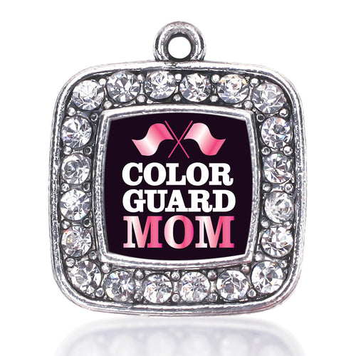 Color Guard Mom Square Charm
