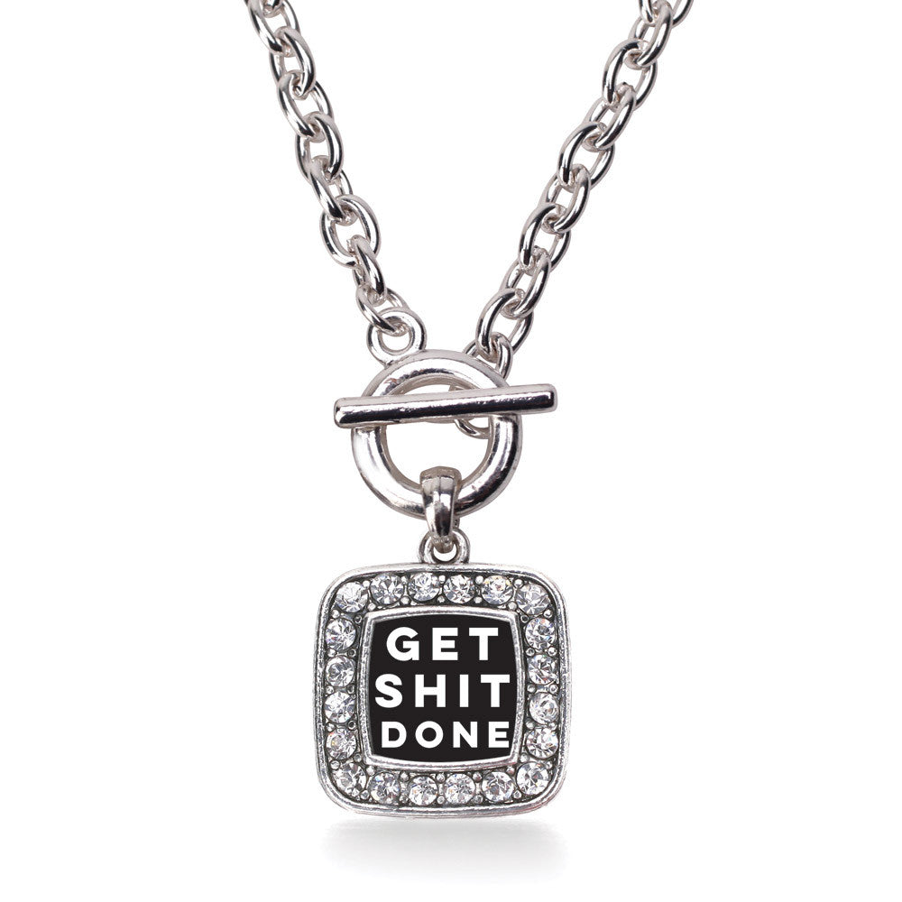 Get Shit Done Square Charm
