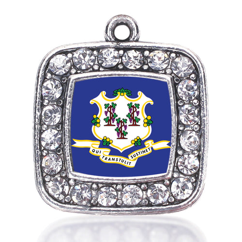 Connecticut Flag Square Charm
