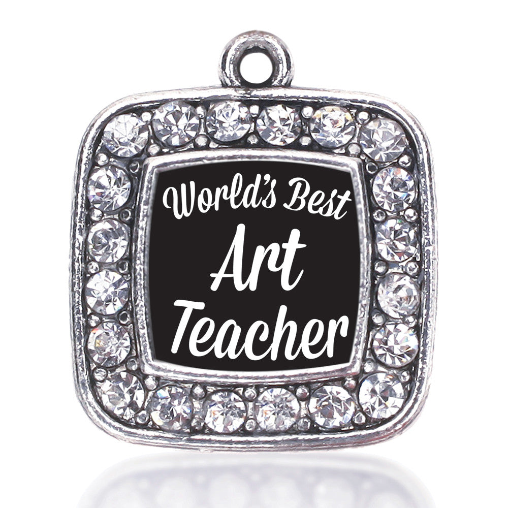 World's Best Art Teacher Square Charm