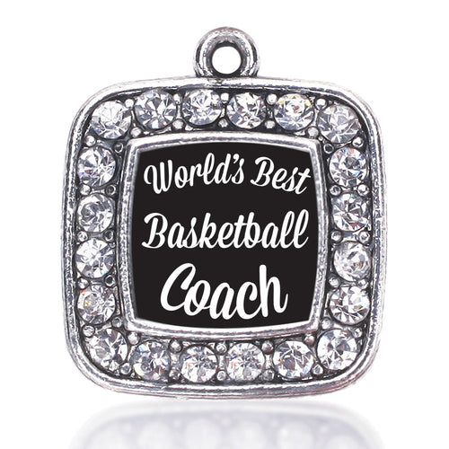World's Best Basketball Coach Square Charm