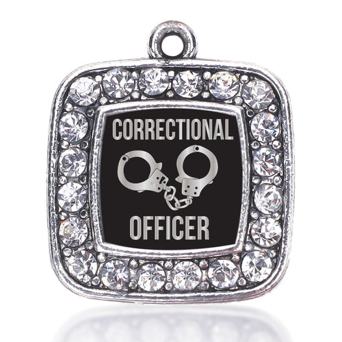 Correctional Officer Square Charm