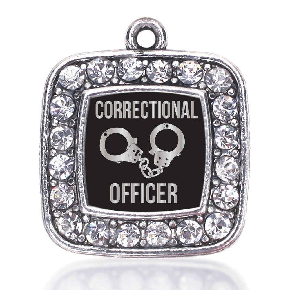 Correctional Officer Square Charm