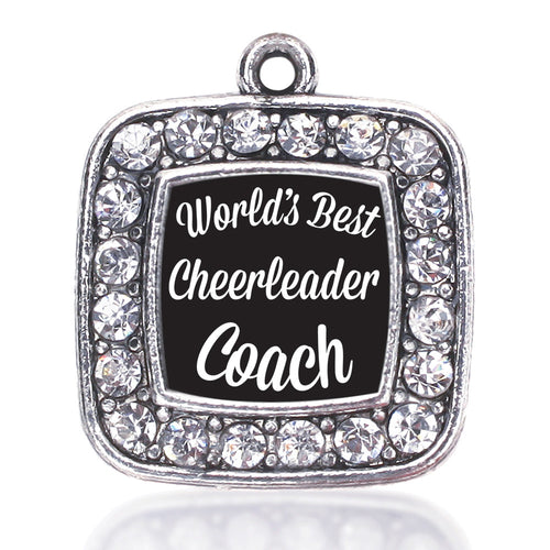 World's Best Cheerleader Coach Square Charm