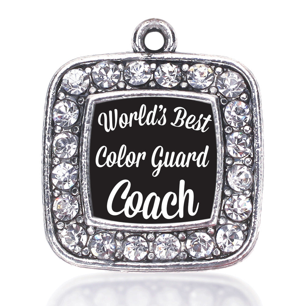 World's Best Color Guard Coach Square Charm
