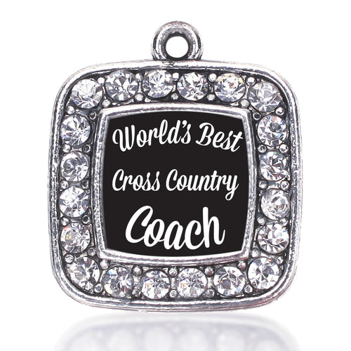 World's Best Cross Country Coach Square Charm