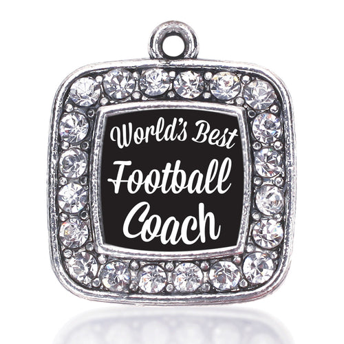 World's Best Football Coach Square Charm