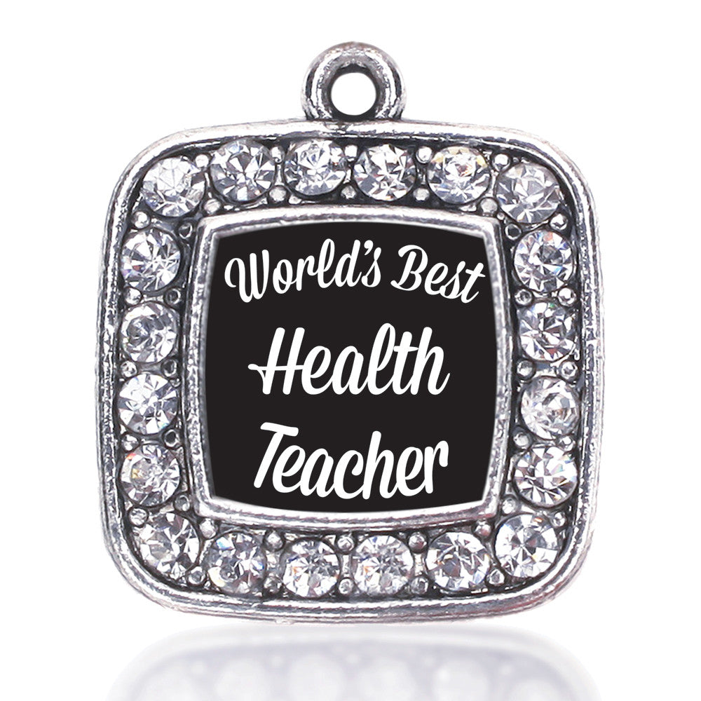 World's Best Health Teacher Square Charm