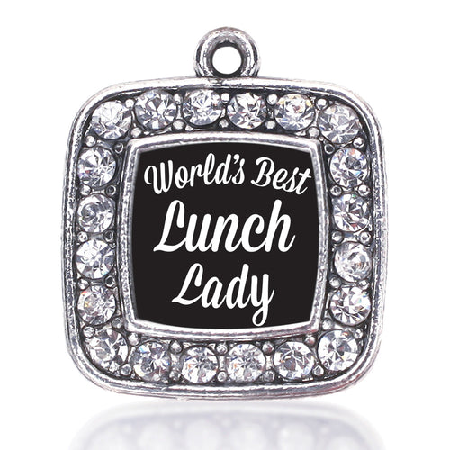 World's Best Lunch Lady Square Charm