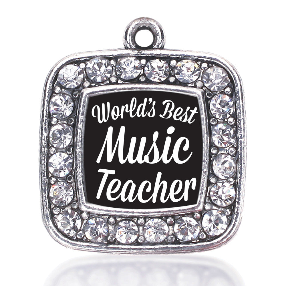 World's Best Music Teacher Square Charm