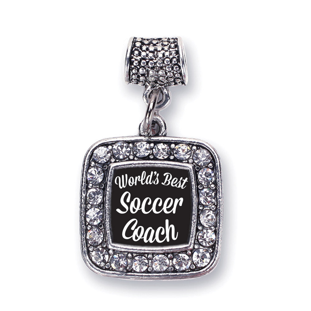 World's Best Soccer Coach Square Charm
