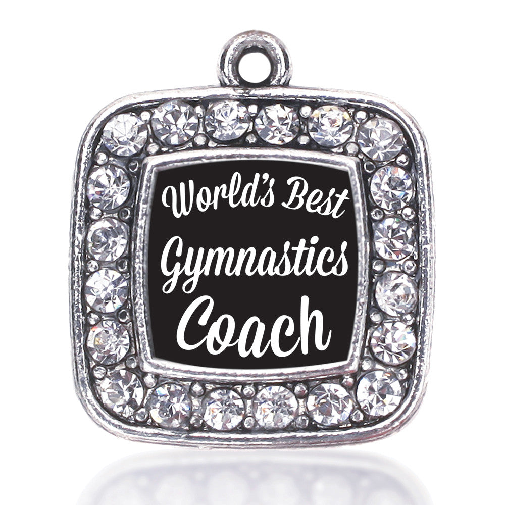 World's Best Gymnastics Coach Square Charm