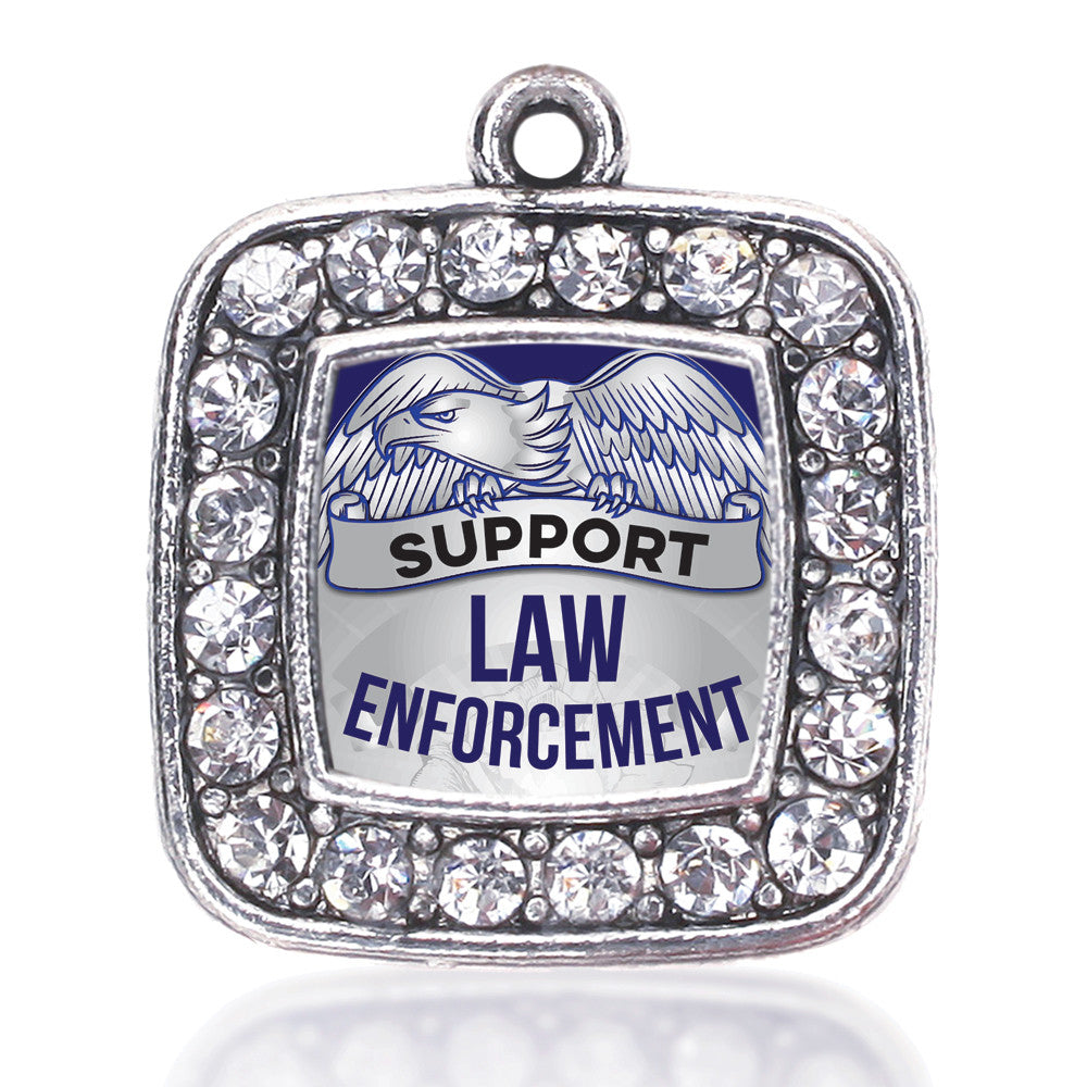 Law Enforcement Support Square Charm
