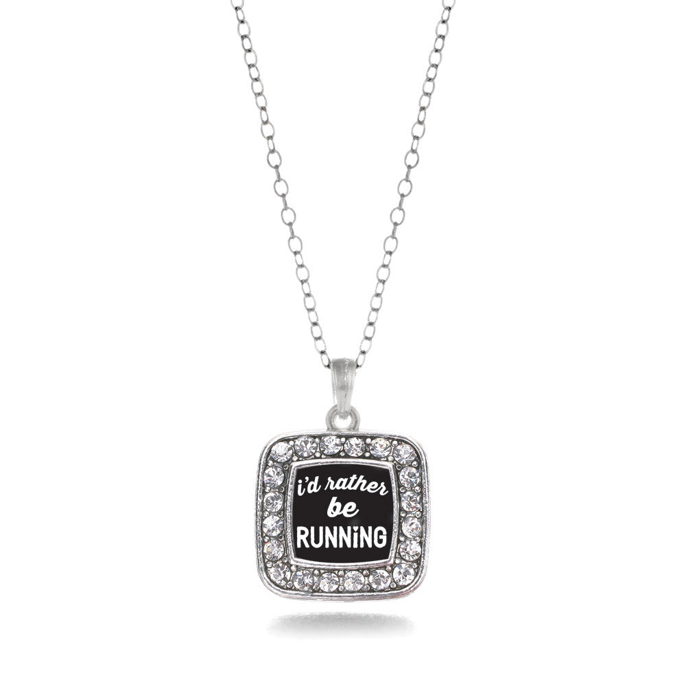 I'd Rather Be Running Square Charm