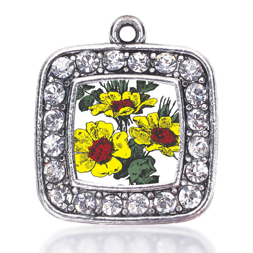 Coreopsis Flower Square Charm