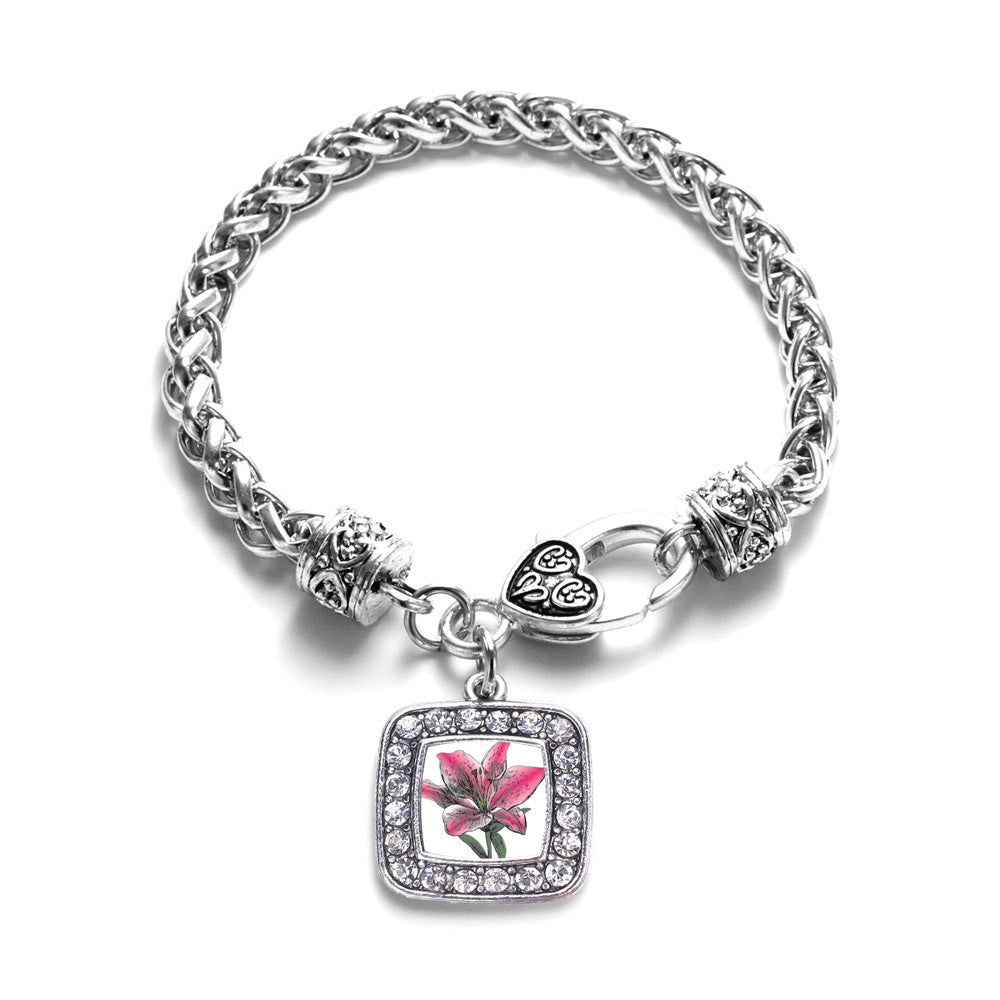 Lily Flower Square Charm